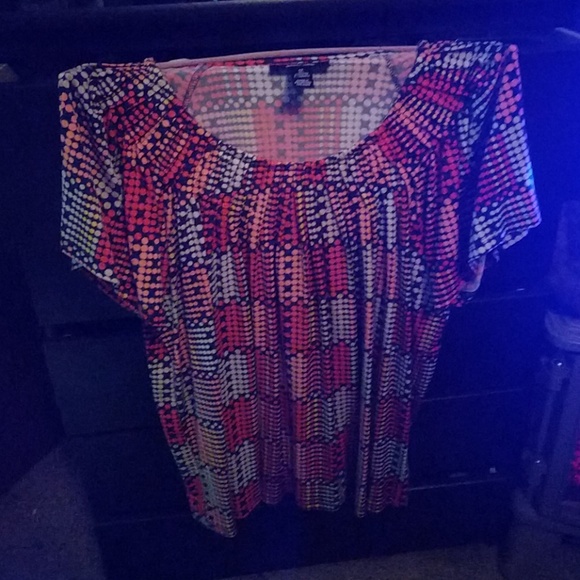 Multicolored patterned blouse - Picture 1 of 3